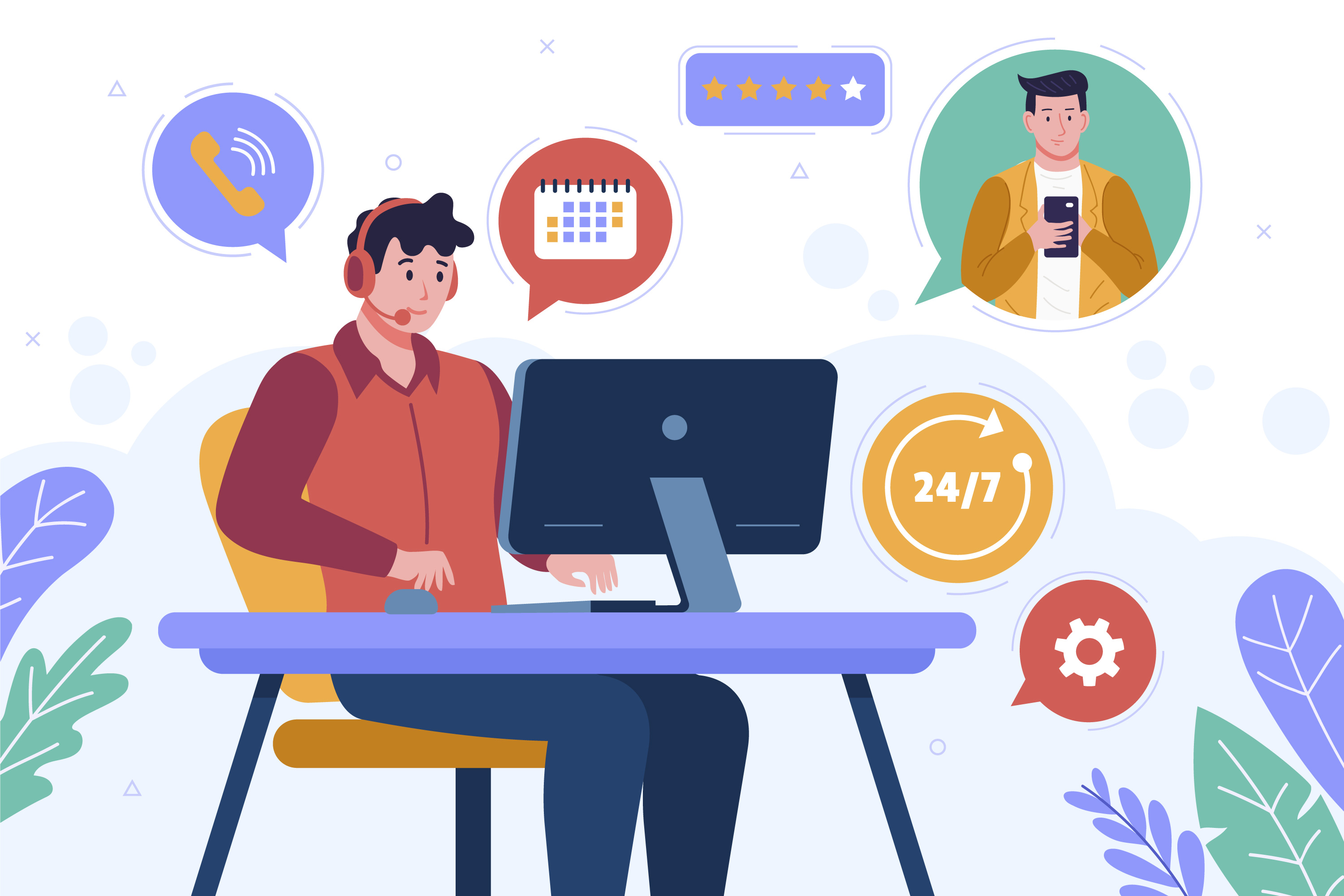 دعم عملاء سريع عبر الهاتف والواتساب